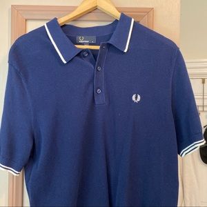 Fred Perry XL Like new Navy blue shirt